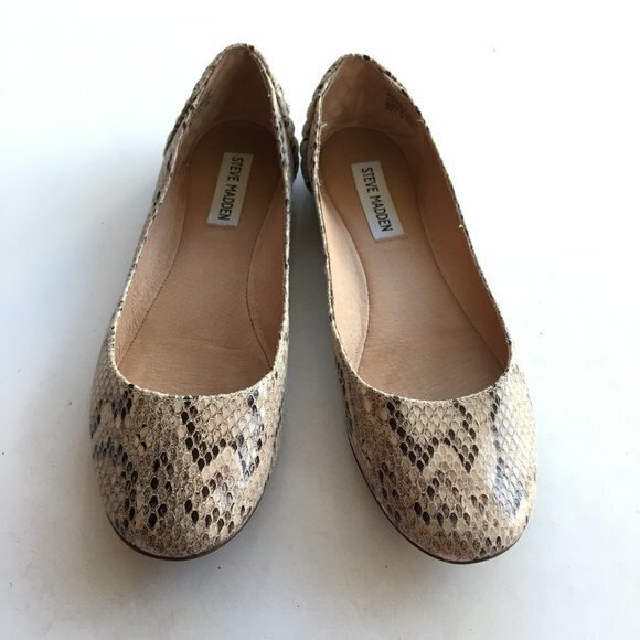 Steve Madden klutch reptile leather ballet flats - Picture 2 of 6